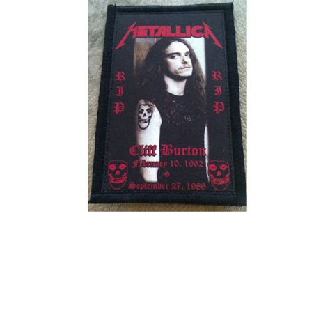 Metallica Cliff Burton Patch TShirtSlayer TShirt And BattleJacket Gallery