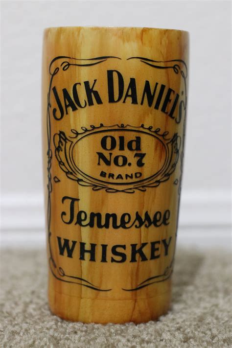 Jack Daniels Whiskey Wood Grain Stainless Steel Tumbler Etsy