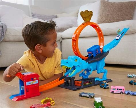Hot Wheels City Pista Do T Rex Devorador Hkx Mattel Happily Brinquedos