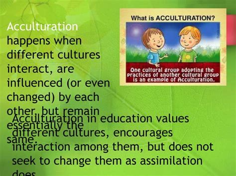 Acculturation And Assimilation The Way To See The Different Views Of A Culture Ppt