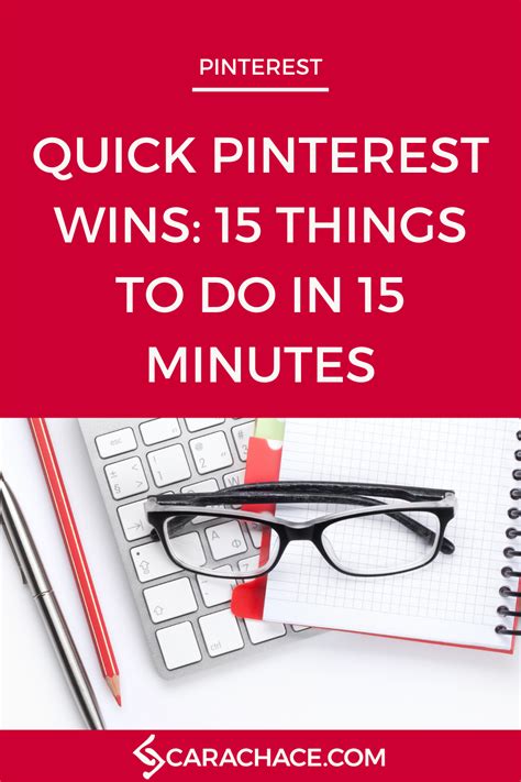 Quick Pinterest Profile Wins 15 Things To Do In 15 Minutes — Cara