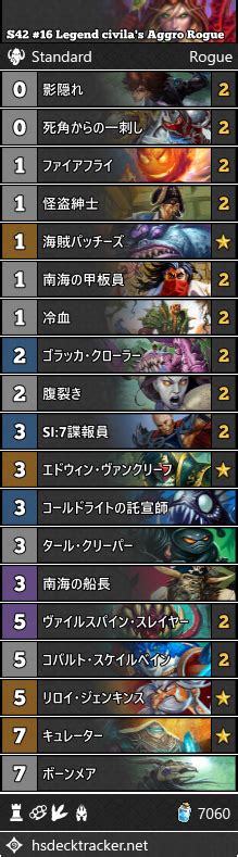 S Legend Civila S Aggro Rogue Beerbrick Hearthstone