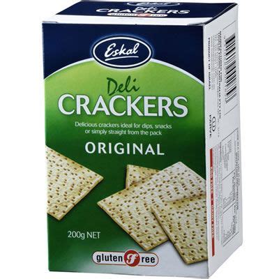 Eskal Crackers Original G Gluten Free Crackers Gluten Gluten