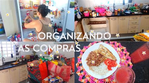 Organizando as compras do mês Almoço simples Valor das compras