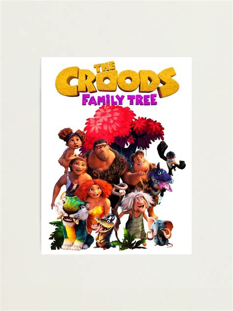 Lámina Fotográfica «el árbol Genealógico De Los Croods De