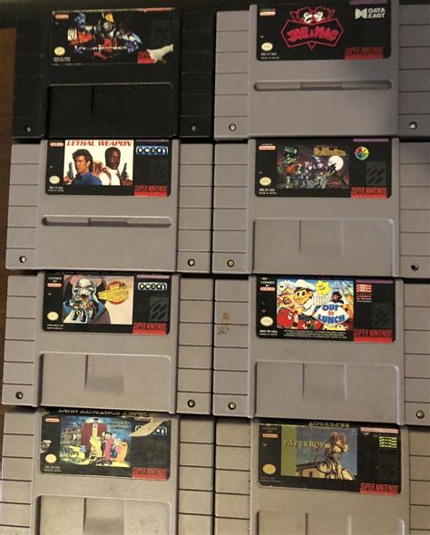 Super Nintendo SNES Video Games Lot Personal Collection Rare HTF