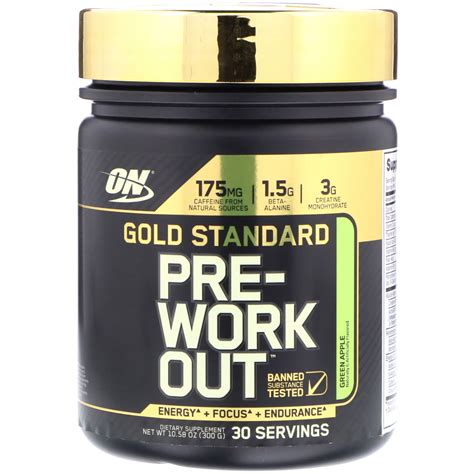 Optimum Nutrition Pre Workout Green Apple Gold Standard 30 Servings Jollys Pharmacy Online Store