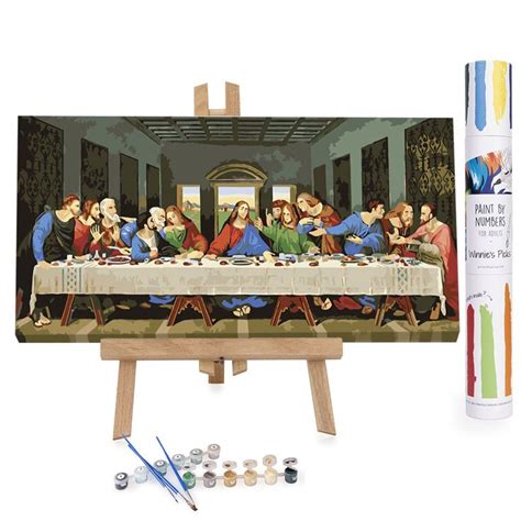 Eternal Masterpiece The Last Supper 16x32in Famous Paint By