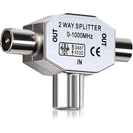 Hama Antennen Verteiler Koax Kupplung Koax Stecker Wei Amazon De