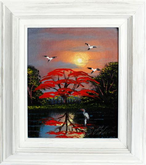 Lot Al Black Florida Highwaymen Poinciana Sunset