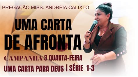 Prega O Uma Carta De Afronta Campanha Uma Carta Para Deus S Rie