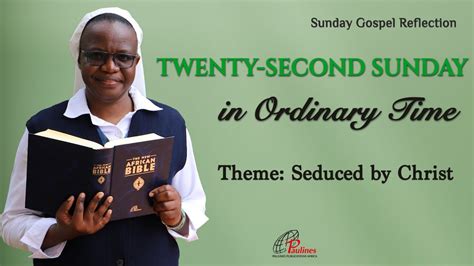 Twenty Second Sunday In Ordinary Time YouTube