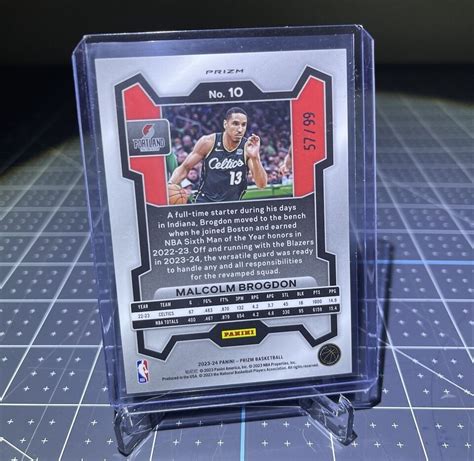 2023 24 Panini Prizm Basketball Blue Seismic Pulsar Malcolm Brogdon