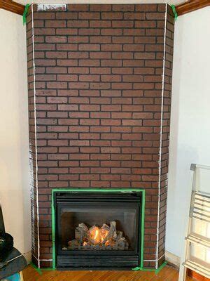 Diy Faux Brick Fireplace Surround One Room Challenge Week Three