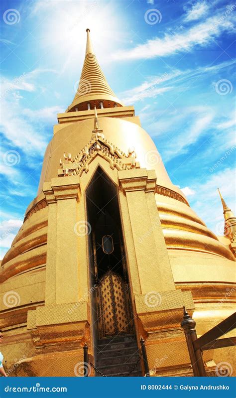 Gold palace in Bangkok stock photo. Image of thai, bangkok - 8002444