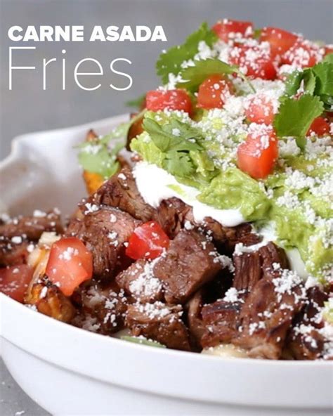 Carne Asada Fries Recipe by Tasty | Recipe | Carne asada fries, Mexican food recipes, Recipes