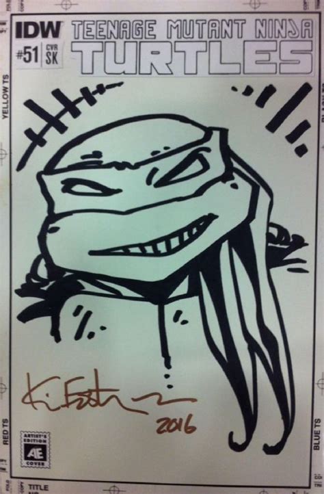 Teenage Mutant Ninja Turtle By Kevin Eastman In Tim B S Sketch Covers