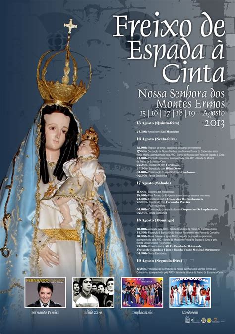 Festas De Nossa Senhora Dos Montes Ermos Freixo De Espada Cinta