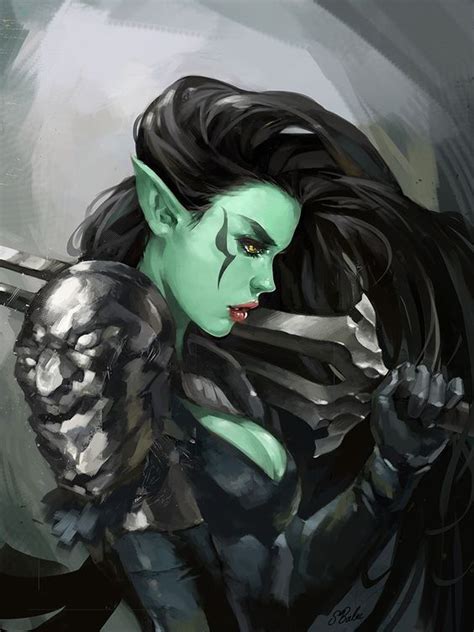 beautiful half orc female art - vanrentalcostarica