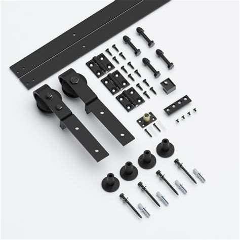 Snapklik 5ft 60 Bi Folding Sliding Barn Door Hardware Kit Bifold