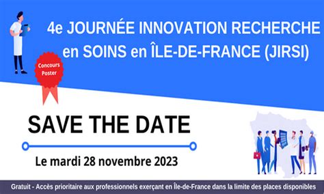 SAVE THE DATE 4e Journée Innovation Recherche en Soins en IDF