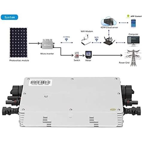 Inverseur De R Seau Solaire W Tanche Solaire Grille Cravate Micro