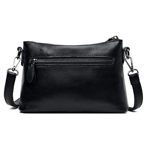 Sac à main noir de styliste en cuir de vache véritable pour femme Sac