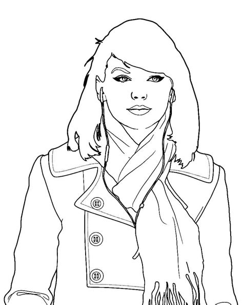 Dibujos De Taylor Swift 1 Para Colorear Para Colorear Pintar E Imprimir Dibujos Onlinecom