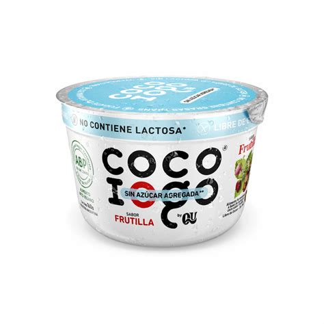 Yogurt Coco Iogo sabor Frutilla Sin Azúcar Agregada x 160gr CRUDDA