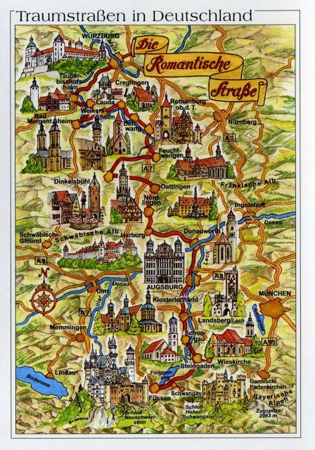 Germany Map ~ Romantic Road Romantic Road Black Forest Germany Germany Map