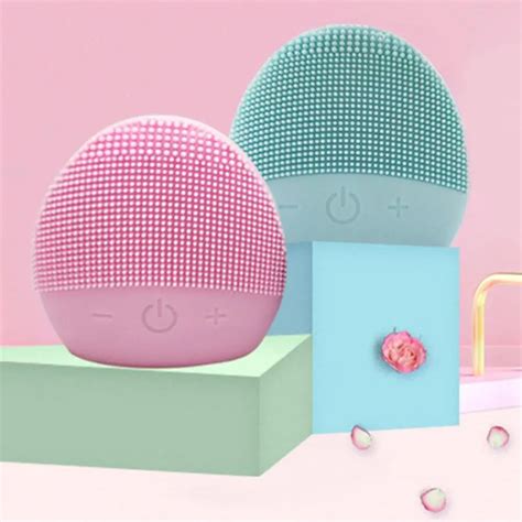 New Usb Facial Cleansing Brush Sonic Vibration Mini Face Cleaner Silicone Deep Pore Cleaning