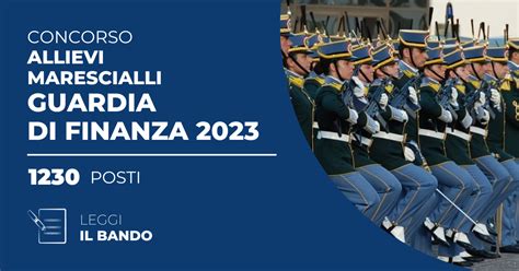 Concorso Guardia Di Finanza Per Allievi Marescialli Requisiti E