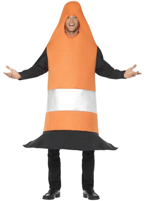 Traffic Cone Costume Adult — Party Britain