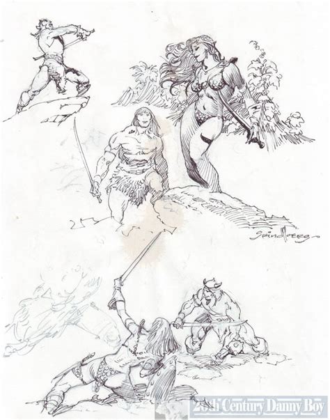 Saturday Sketch Day Tom Grindberg S Conan Sketches Comic Art Comic