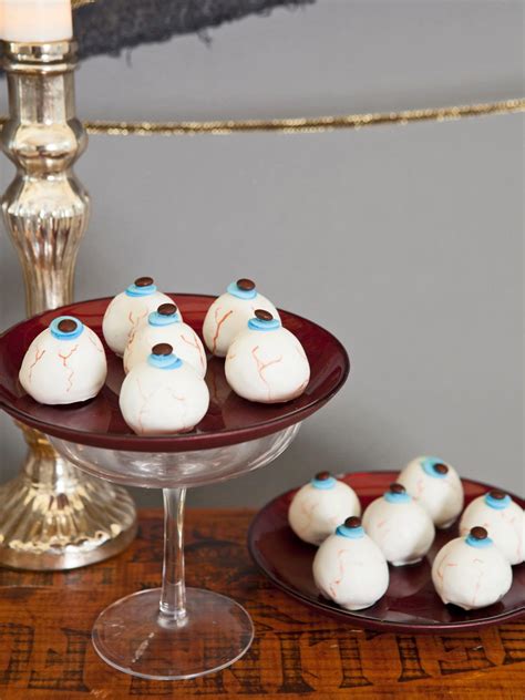 Halloween Party Food: Cake Ball "Eyeballs" Recipe | HGTV