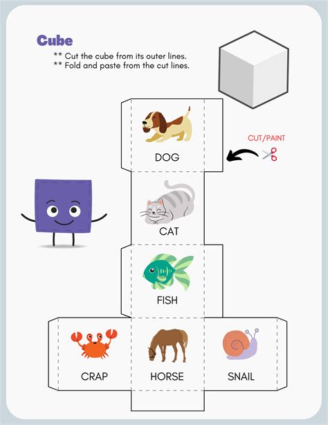 3D Shapes Math Worksheet — Hopscotch