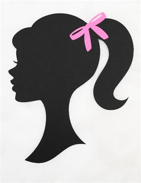 Items Similar To Paper Large Barbie Silhouette Die Cut 11wide X 14 Long