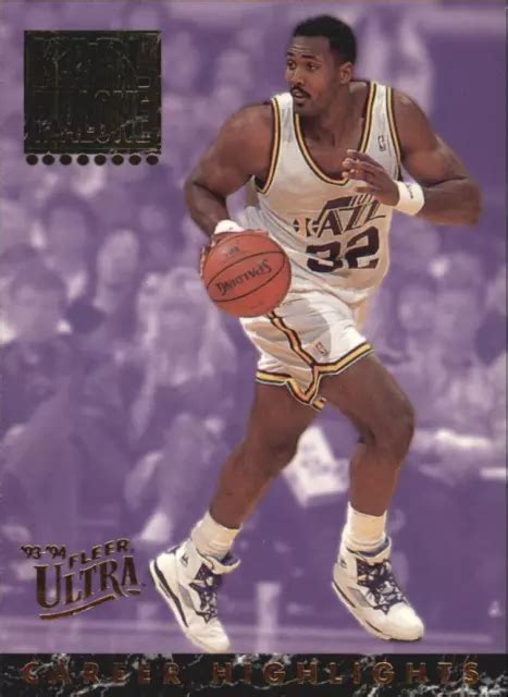 1993 94 ULTRA KARL Malone Utah Jazz Basketball Card 6 Karl Malone EUR