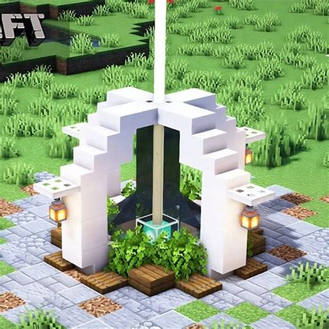 Minecraft: 3 Simple Fountain Designs