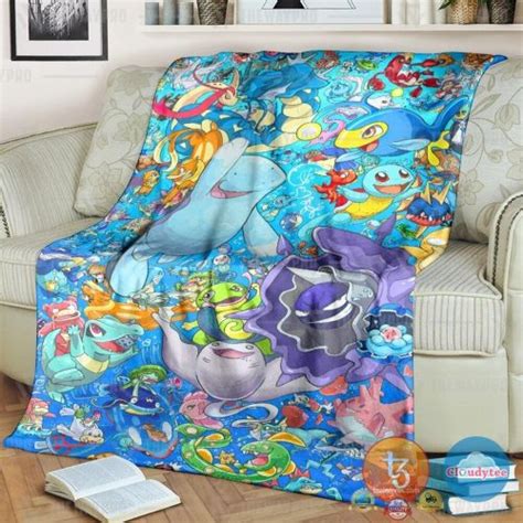 Pokemon Poke Worlds Blanket Pixeltee