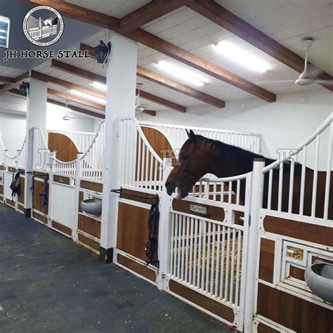 High Quality Beautiful Horse Stable White Powder Coating - JH HORSE STALL