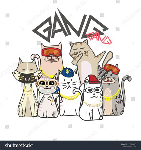 Cat Gang Over 301 Royalty Free Licensable Stock Vectors And Vector Art