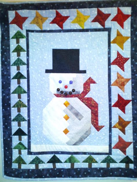 Snowman Wallhanging Quilting Projects Snowman Quilts