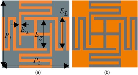 Proposed Ebg Unit Cells A Ebg 1 And B Ebg 2 Download