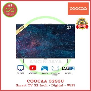 Jual Coocaa S U Smart Led Tv Inch Hd Digital Dvb Bezel Less Dolby