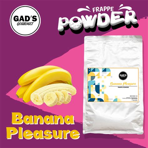 Powder Frappe Banana Gads Gourmet Drink 1kg Shopee Malaysia