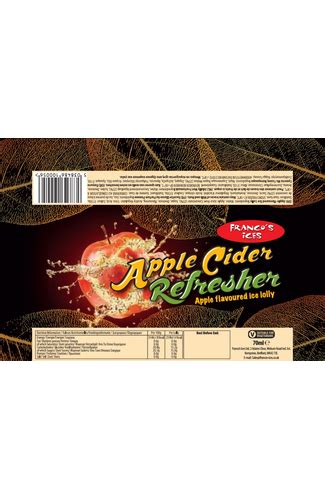 Franco Cider Refresher Apple Cider Flavour Water Ice Lolly 70ml