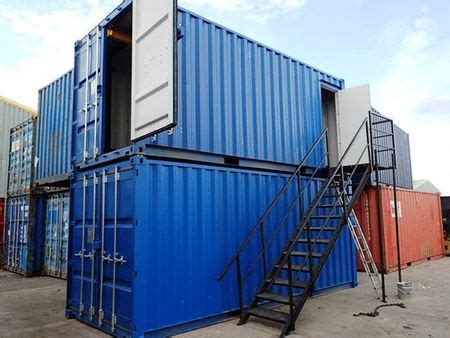 Shipping Container Conversions X Ft Containers Stacked With