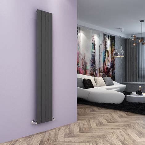 Elegant Vertical Column Designer Radiator X Mm Anthracite