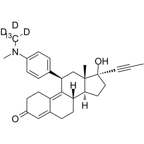 Mifepristone C D Ru C D Stable Isotope Medchemexpress